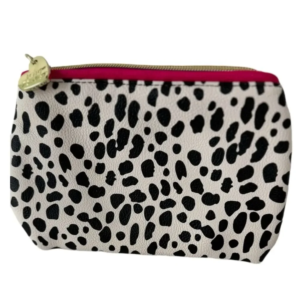Betsey Johnson Leopard Print Zippered Pouch Case